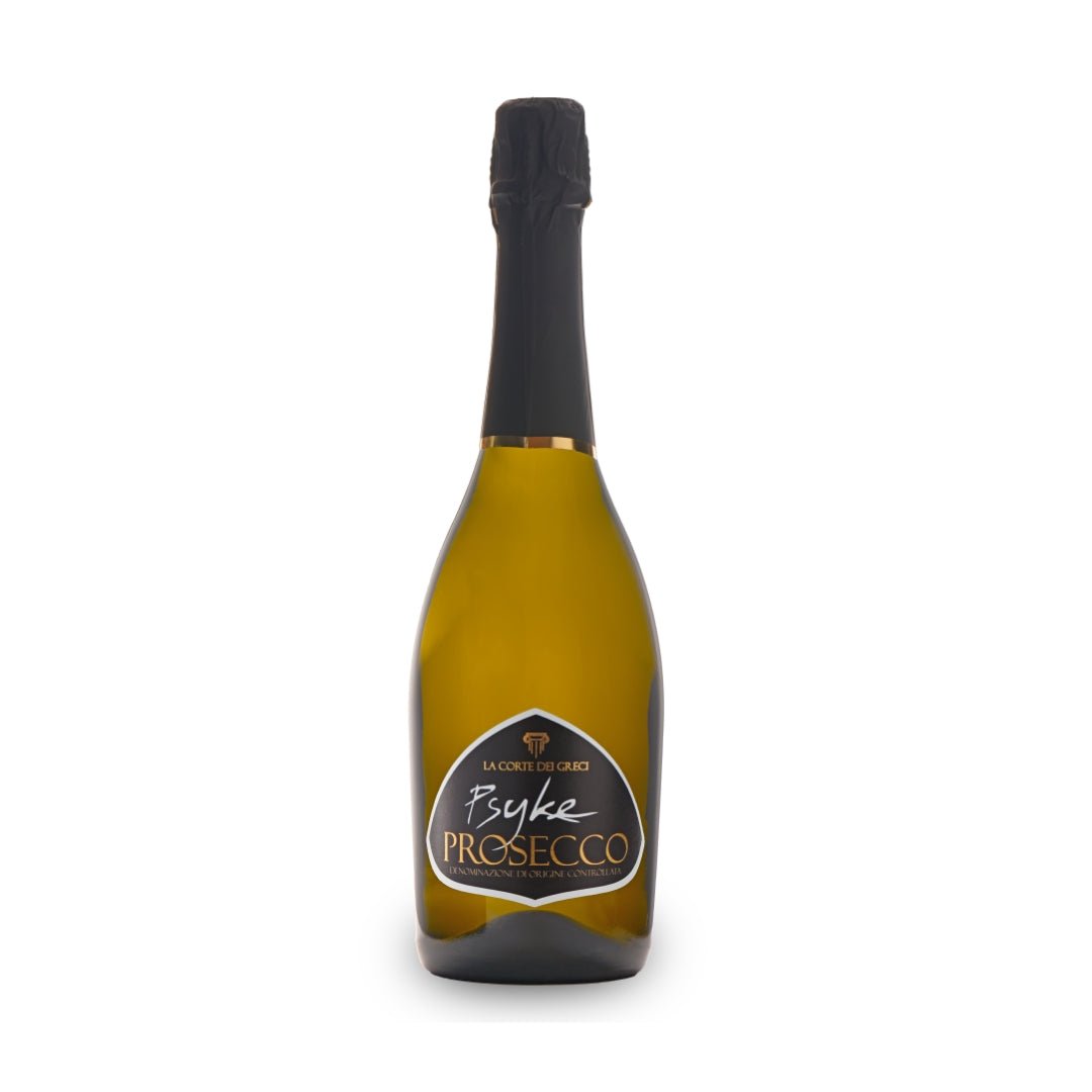 Luca Corsetti Studio - Psyke Prosecco, master fotografico reale della bottiglia su fondo neutro